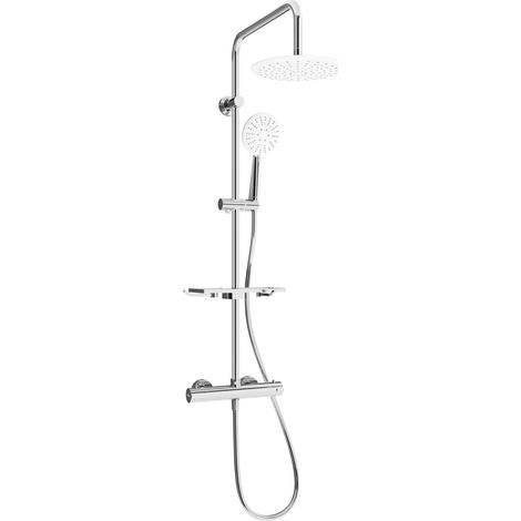 Mexen KT67 set doccia esterno con soffione e miscelatore termostatico, cromo/bianco - 771506793-00 (1/2)