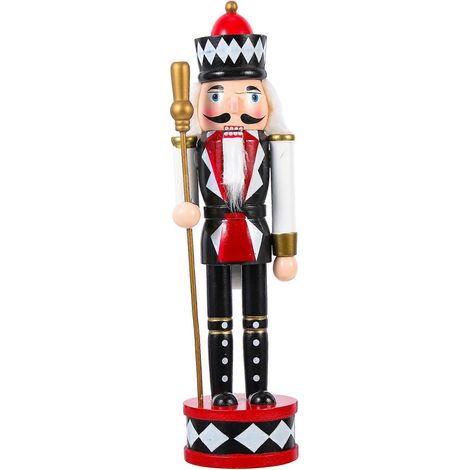 Casse-noisette en bois sur le thème de Noël - Ornement décoratif de Noël-30CM (1/3)
