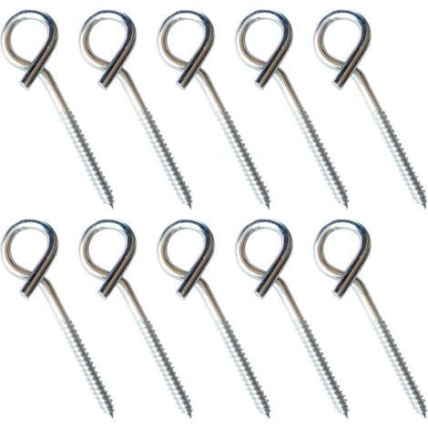 10 crochets plafond, inox, pour suspension et rangement (1/5)