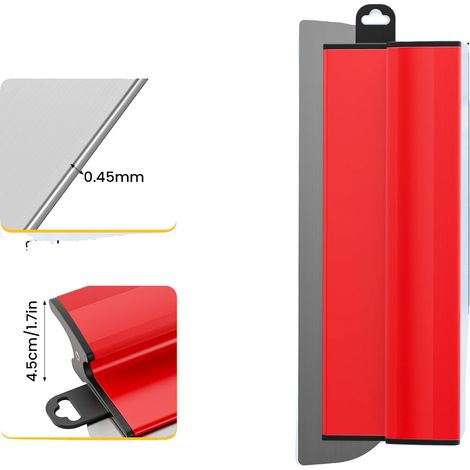 Set di lame raschianti, manici ergonomici, lame di diverse dimensioni, 1 pezzo - 40 cm - rosso (1/2)