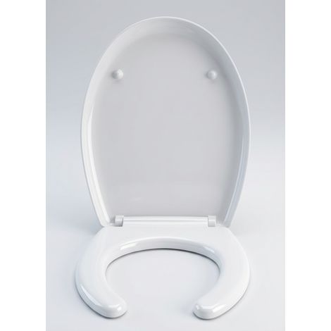 Sedile WC ergonomico per disabili bianco universale
