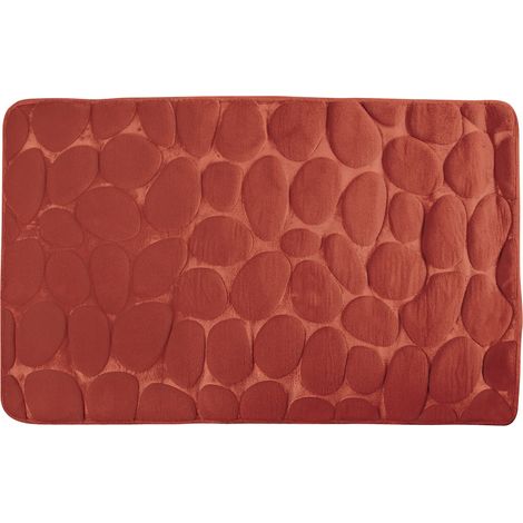 Alfombra de baño microfibra PEBBLE 40x60cm Terracota MSV (1/3)