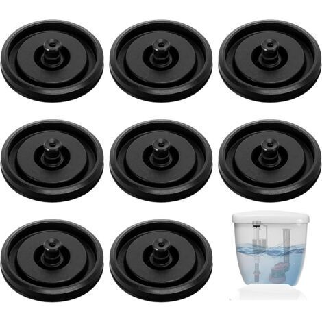 Lot de 8 joints de valve de remplissage de toilettes - Valve flottante multi-pression - 242MP071 242 - Noir (1/5)
