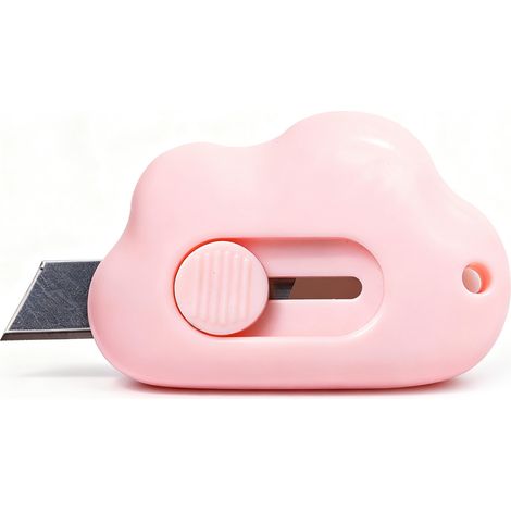 Cloud Universalmesser in Katzenpfotenform, einziehbares, tragbares Schneidemesser zum Schneiden von Briefumschlägen, Expressbeuteln und Lebensmittelbeuteln, rosa (1/3)