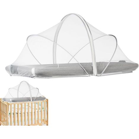 1 housse de moustiquaire respirante, pliable, 55x100x55 cm, pour berceau, hamac cododo et lit bébé (1/5)