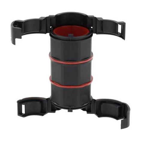 Wiska 10109728 BFC-17-17-BK Adaptateur pour tube ondulé noir droit 1 pc(s) (1/2)