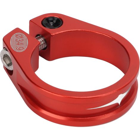 34,9 mm Hohl-Schnellspann-Sattelstützenklemme für Fahrräder, korrosionsbeständige Aluminiumlegierung, rot (1/5)