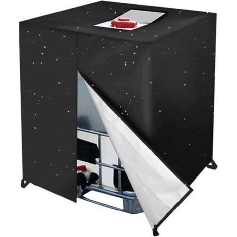 Housses de réservoir d'eau – Tonneau d'eau, pare-soleil extérieur 1000 L Protection imperméable pour réservoir d'eau de jardin, tonneau de pluie, résistant aux déchirures 420D épais pour réservo (1/4)
