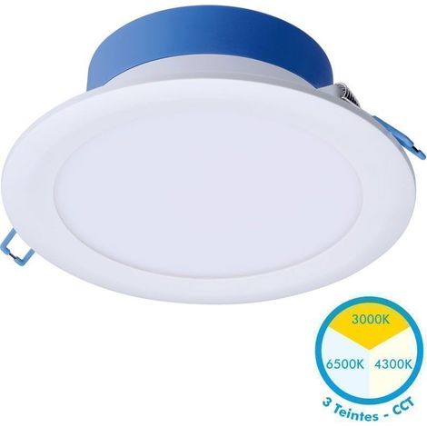 Spot encastré LED 14W downlight blanc fixe Ø 175x64mm interrupteur DIP 3 couleurs 3000-6500K 1200lm 230V IP20 Ledinaire Philips (1/2)