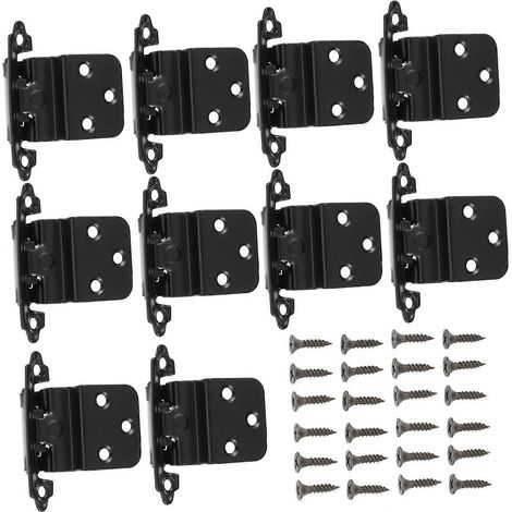 Sewro Lot de 10 charnières à fermeture automatique pour meubles métalliques de cuisine (1/5)