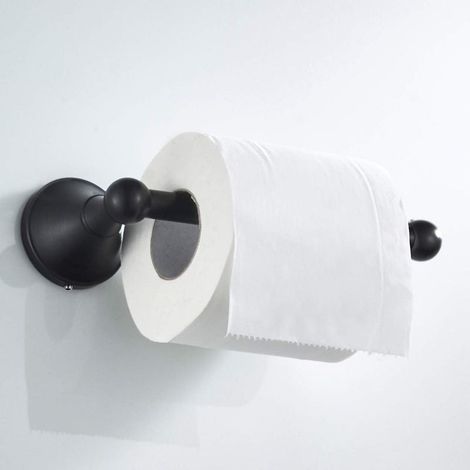 Porte Papier Toilette Laiton noir Salle de Bain Porte Rouleau Toilette Mural