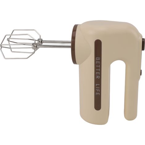 Fouet électrique sans fil 5 vitesses, mixeur à main avec fouets en acier inoxydable, batteur d'œufs portable, couleur kaki (1/5)