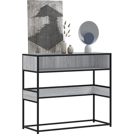 Konsolentisch Grau Sonoma 90x35x80 cm Holzwerkstoff