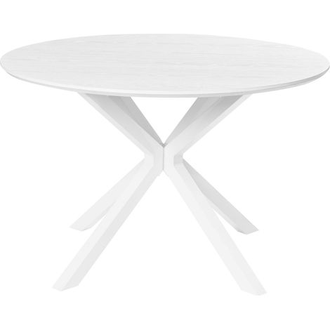 Esstisch FITZROY Weiß 120 cm 120 cm