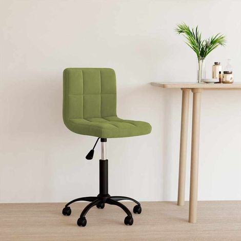 vidaXL Swivel Office Chair Light Green Velvet (1/5)