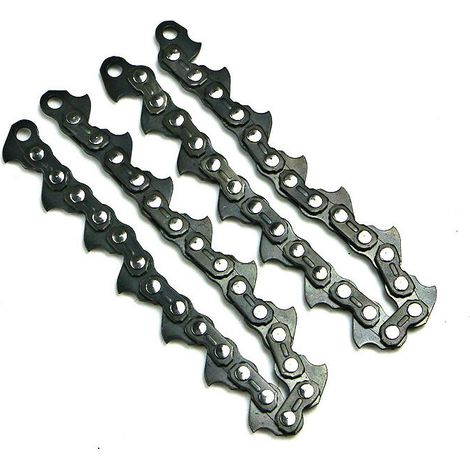 Têtes de tondeuse Triomphe noires pour jardin et agriculture : accessoires durables, extérieur en acier au manganèse, robustes pour le désherbage et longue durée de vie, 2 chaînes (1/5)