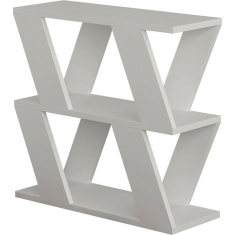Dmora - Tavolino da salotto Thalia, Tavolo basso da caffè, Portariviste per divano, Ripiano da soggiorno, 60x22h57 cm, Bianco, con imballo rinforzato, con imballo rinforzato (1/3)