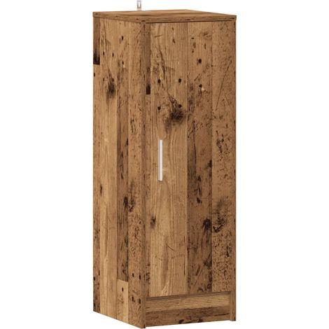 Zapatero de 32 x 35 x 92 cm amplio espacio de almacenamiento con puerta estilo moderno madera de roble de ingeniería hecho a mano 020050920 (1/5)