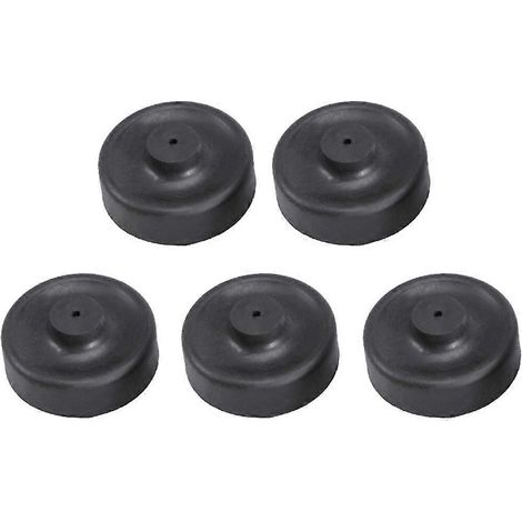 Lot de 5 pompes à air à membrane en gel de silice A5 pour aquarium (diamètre intérieur 3 cm, diamètre extérieur 3,5 cm, noir) (1/2)