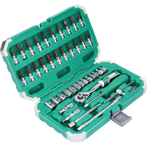 Trousse à outils professionnelle pour la réparation automobile, boîte à outils pour la quincaillerie domestique, boîte de rangement portable (1/5)