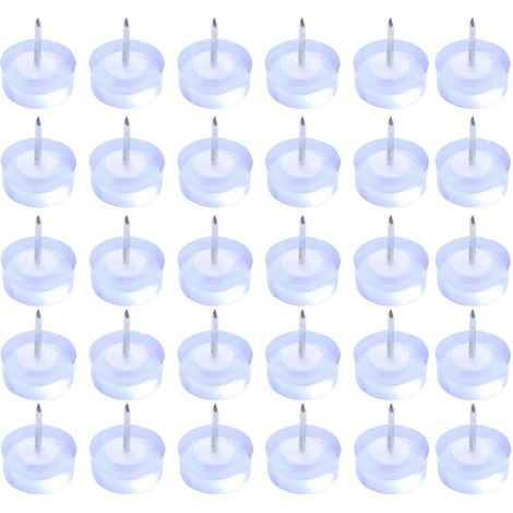 30 clous décoratifs en nylon pour meubles, 10 x 20 mm, pour canapés et autres meubles. (1/3)