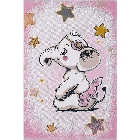 WellHome Alfombra de poliester estampada 100 x 200cm modelo SheDances multicolor (1/5)