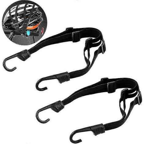 Sangle élastique de vélo avec crochet, réglable, pour casque de moto et bagages (1/5)
