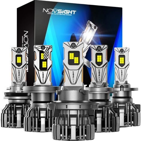Ampoules de phares LED, 140W de luminosité, angle de faisceau réglable, H7 (1/5)