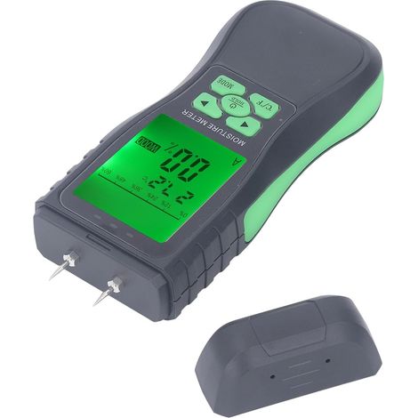 Feuchtigkeitsmesser, LCD-Digitalanzeige, Feuchtigkeitssensor, Feuchtigkeitsdetektor, Pin-Typ-Feuchtigkeitsdetektor für Holzbaumaterialien (ohne Batterie)