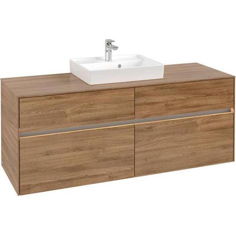 VB WTUS Collaro C073B0 1400x548x500mm m. Bel. 4 Ausz. WT m.tig Kansas Oak (1/3)