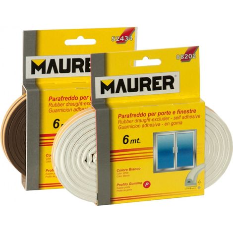 PARAFREDDO GOMMASTRIP PROFILO P 6MT BIANCO MAURER