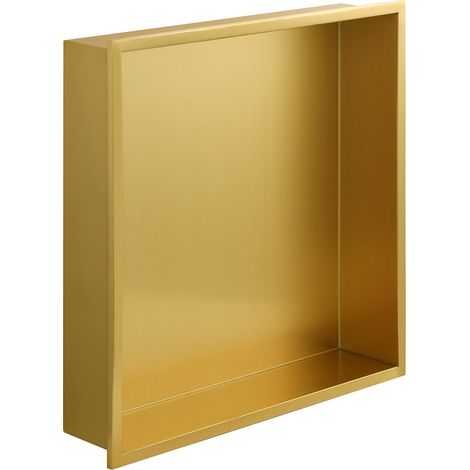Nicho de ducha cuadrado 30x30x7 Eurosanit Dorado (1/5)