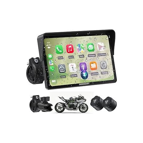 CarPlay Moto Display and Android Auto Wireless with TPMS (1/5)