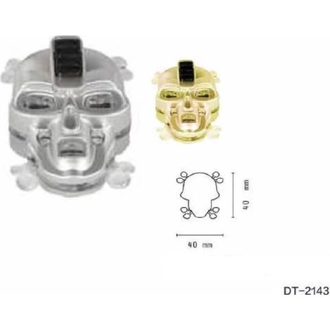 Trade Shop - SET 4 STÜCK MINI SCHLÜSSELANHÄNGER LED TASCHENLAMPE TOTENKOPFFORM TRAGBARE TASCHE DT-2143 - (1/3)