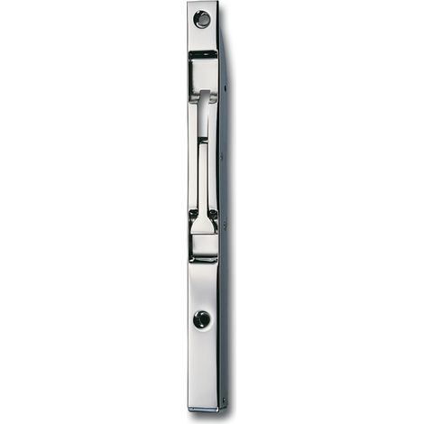 Türkantriegel U-Gehäuse mit Klapphebel 300 x 18 x 17 mm, Hub 14, vernickelt