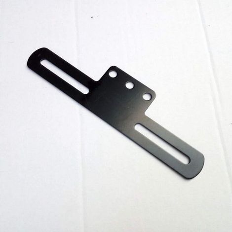 Motorrad Kennzeichenhalterung Aluminiumlegierung Universal mit Rücklichtmontage Silber (1/5)