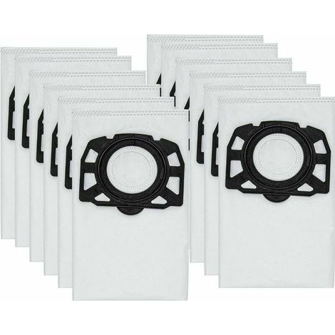 Lot de 12 sacs filtrants pour aspirateur Kärcher - Accessoires compatibles avec de nombreux modèles populaires (1/4)