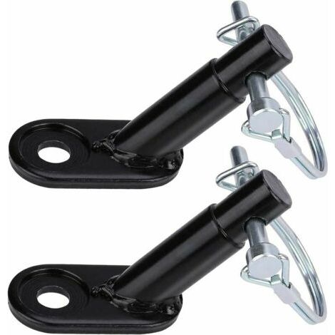 Attelage de remorque de vélo 2 pcs – Coupleur en fer métallique antirouille – Installation simple – Pour remorque enfant et chien