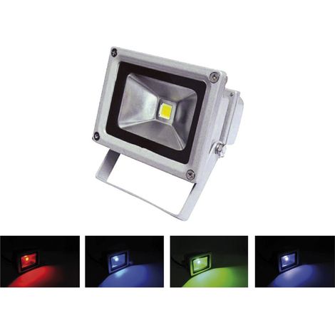 PROYECTOR LED IP65 30W RGB 160º 230V mando a distancia incluido control de varios proyectores