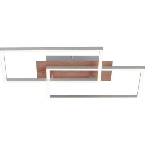 LED Decken Lampe Ess Zimmer Leuchte Holz Dekor CCT FERNBEDIENUNG Leuchten Direkt 14018-78 (1/3)
