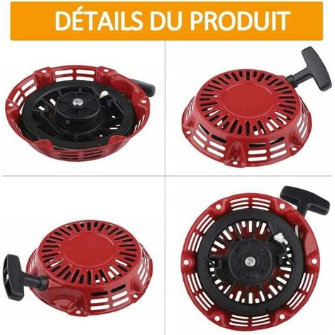 Seilzugstarter für Honda GX120, GX160, GX140, GX200 (5,5 PS, 6,5 PS), inklusive Ersatzteilen für Seilzugstarter und 43 Seilzugstarterbecher. (1/5)