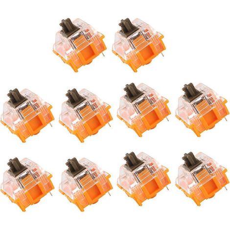 10 interrupteurs TTC 3 broches pour clavier mécanique, interrupteur linéaire, 100 millions de clics - 7 (1/4)