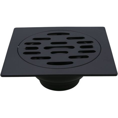 Black-Deodorant Siphon de sol pour salle de douche Siphon de sol en acier inoxydable Lavabo de salle de bain Siphon de sol Machine à laver Toilettes Douche Siphon de sol de cuisine (Siphon de sol ordi (1/5)