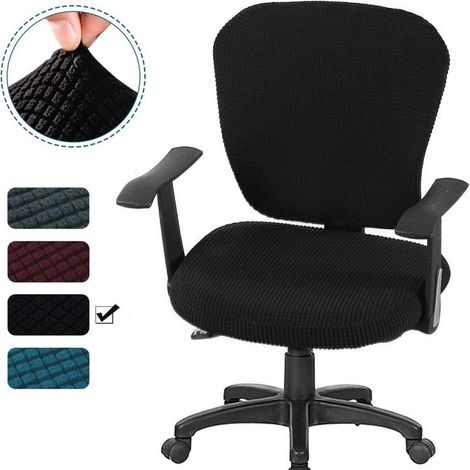 Housse de chaise de bureau extensible, amovible et lavable. (1/5)