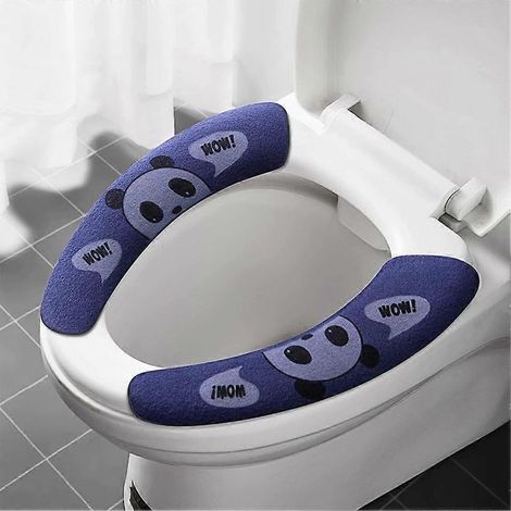 Coussin adhésif pour siège de toilette, antidérapant, imperméable, facile à remplacer, confortable et résistant pour salle de bain (1/5)