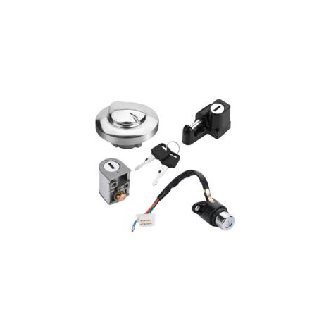 Clés de verrouillage de siège de bouchon de gaz de carburant de commutateur d'allumage de moto pour Honda CMX250 rebelle 1985-2014 CA125 (1/5)