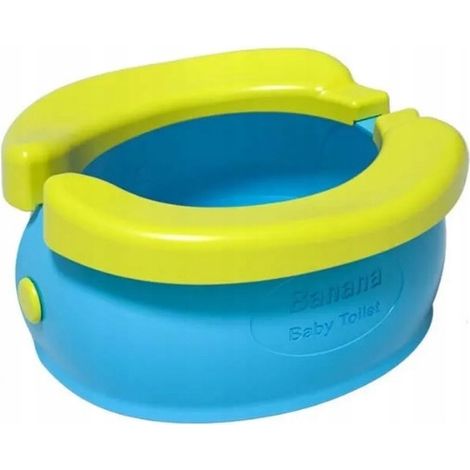 Orinal portátil plegable Banana de viaje azul