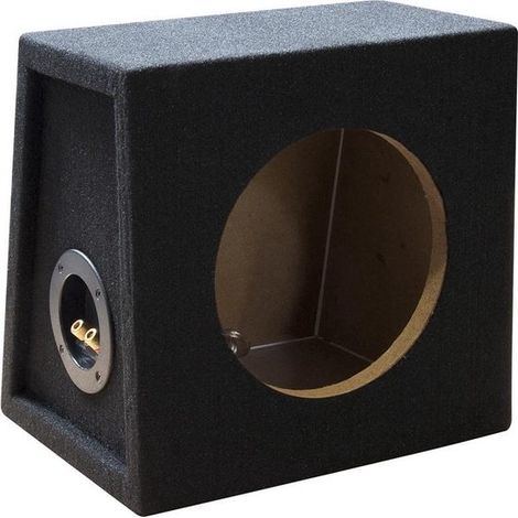 Caisson de basses 8" 1 bornier MDF 10 litres