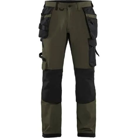 Pantalón de trabajo blaklader artisan stretch 4d elástico transpirable