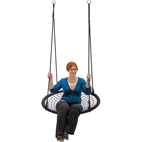 Nestschaukel Ø100cm 150kg Tellerschaukel Rundschaukel Netzschaukel Spider 1000 (1/5)